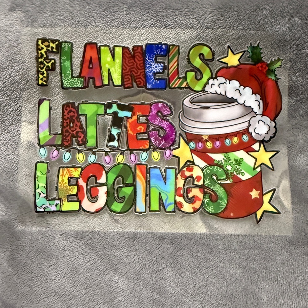 💜 Christmas Iron-On Heat Transfer Design